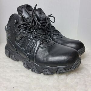 Thorogood Tactical Boots Men's Size 12 Black Ankle Guard Zipper Side Shoes